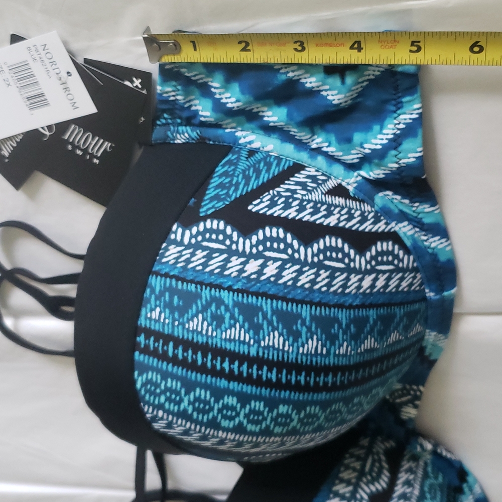 Paramour/NORDSTROM NEW Bikini Top Strappy Swim Bralettte Bra Women's 2X - Picture 11 of 12